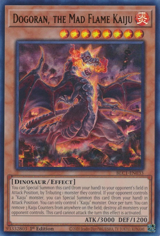 Dogoran, the Mad Flame Kaiju [BLC1-EN033] Ultra Rare | The Time Vault CA