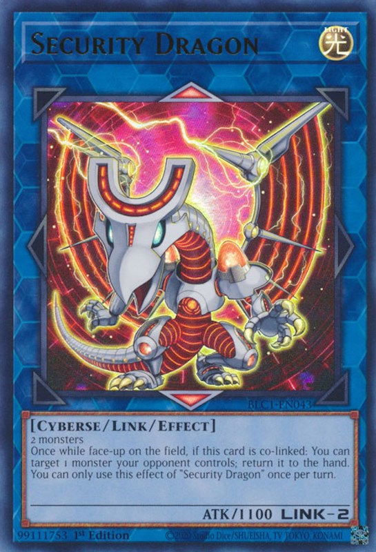 Security Dragon [BLC1-EN043] Ultra Rare | The Time Vault CA