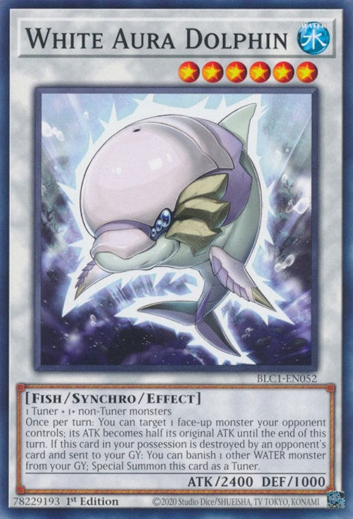 White Aura Dolphin [BLC1-EN052] Common | The Time Vault CA