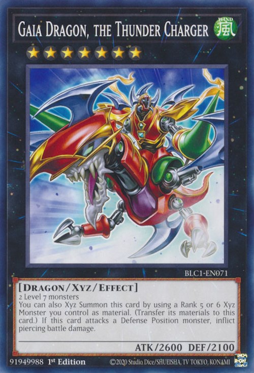 Gaia Dragon, the Thunder Charger [BLC1-EN071] Common | The Time Vault CA