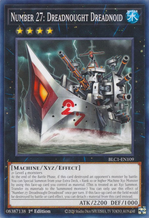 Number 27: Dreadnought Dreadnoid [BLC1-EN109] Common | The Time Vault CA