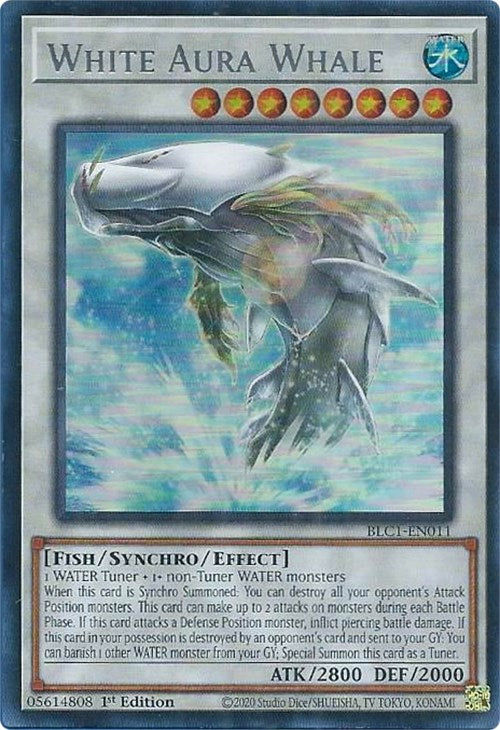 White Aura Whale (Silver) [BLC1-EN011] Ultra Rare | The Time Vault CA