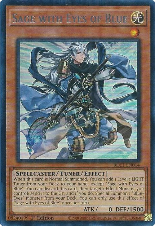 Sage with Eyes of Blue (Silver) [BLC1-EN014] Ultra Rare | The Time Vault CA