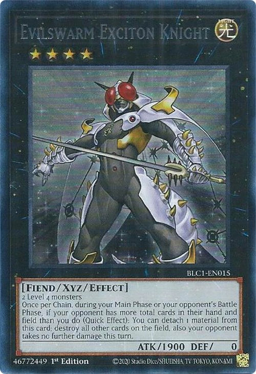 Evilswarm Exciton Knight (Silver) [BLC1-EN015] Ultra Rare | The Time Vault CA