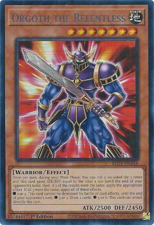 Orgoth the Relentless (Silver) [BLC1-EN016] Ultra Rare | The Time Vault CA