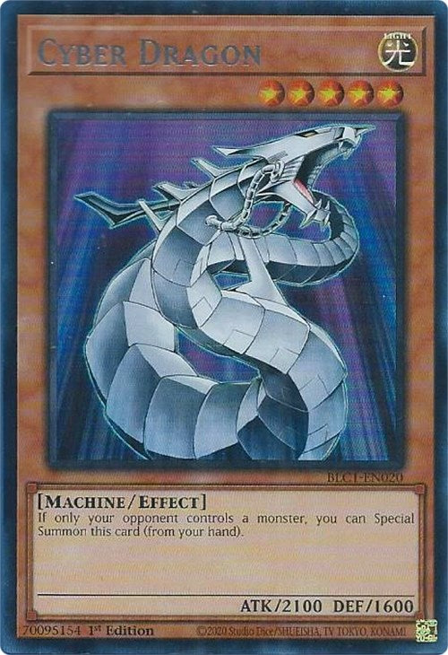 Cyber Dragon (Silver) [BLC1-EN020] Ultra Rare | The Time Vault CA