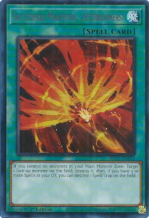 Sky Striker Maneuver - Afterburners! (Silver) [BLC1-EN024] Ultra Rare | The Time Vault CA