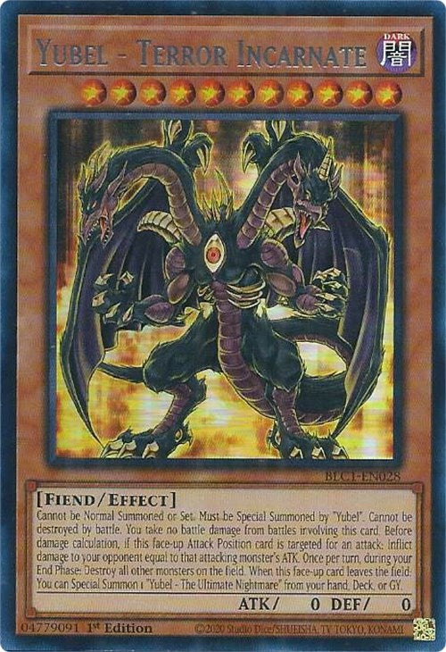 Yubel - Terror Incarnate (Silver) [BLC1-EN028] Ultra Rare | The Time Vault CA