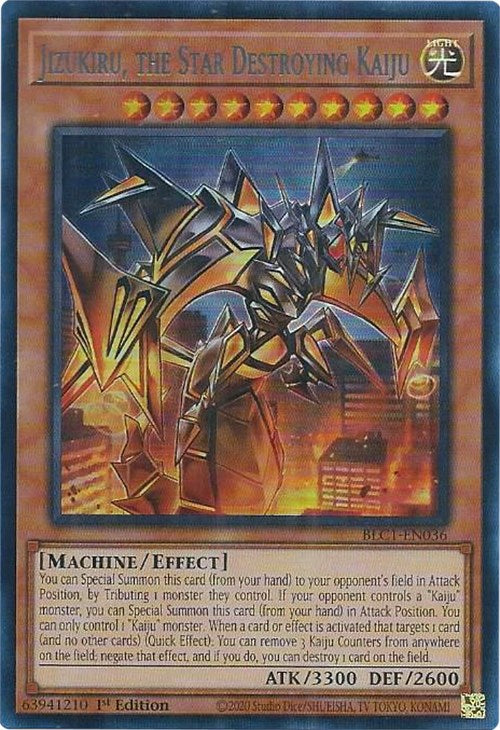 Jizukiru, the Star Destroying Kaiju (Silver) [BLC1-EN036] Ultra Rare | The Time Vault CA