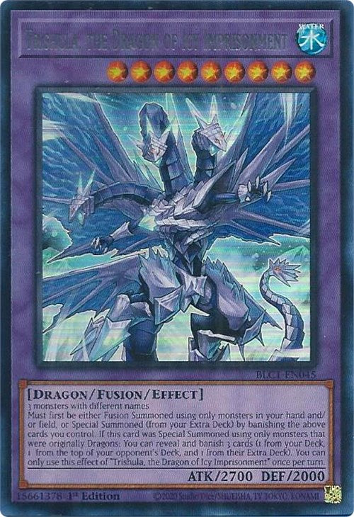 Trishula, the Dragon of Icy Imprisonment (Silver) [BLC1-EN045] Ultra Rare | The Time Vault CA