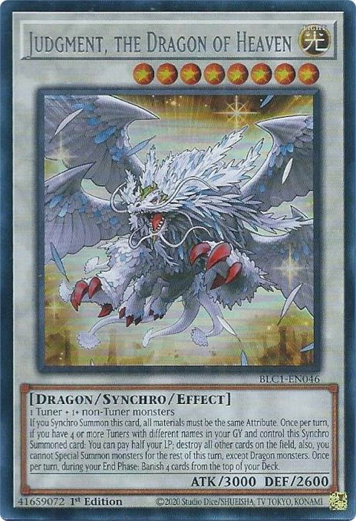 Judgment, the Dragon of Heaven (Silver) [BLC1-EN046] Ultra Rare | The Time Vault CA