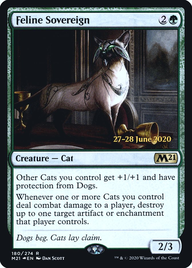 Feline Sovereign  [Core Set 2021 Prerelease Promos] | The Time Vault CA