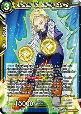 Android 18, Sibling Strike (Uncommon) [BT13-111] | The Time Vault CA