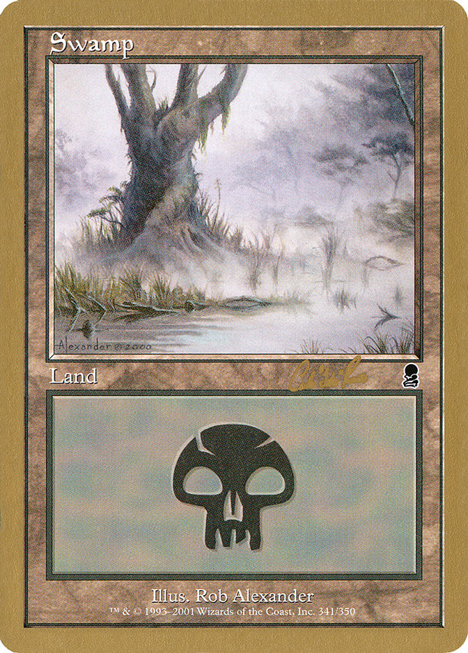 Swamp (cr341) (Carlos Romao) [World Championship Decks 2002] | The Time Vault CA