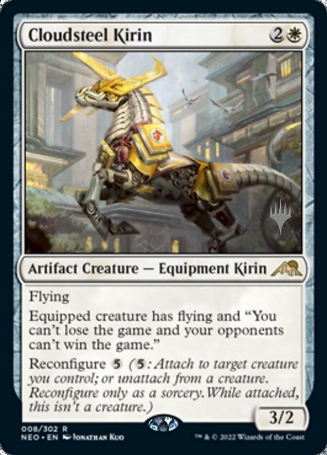 Cloudsteel Kirin (Promo Pack) [Kamigawa: Neon Dynasty Promos] | The Time Vault CA