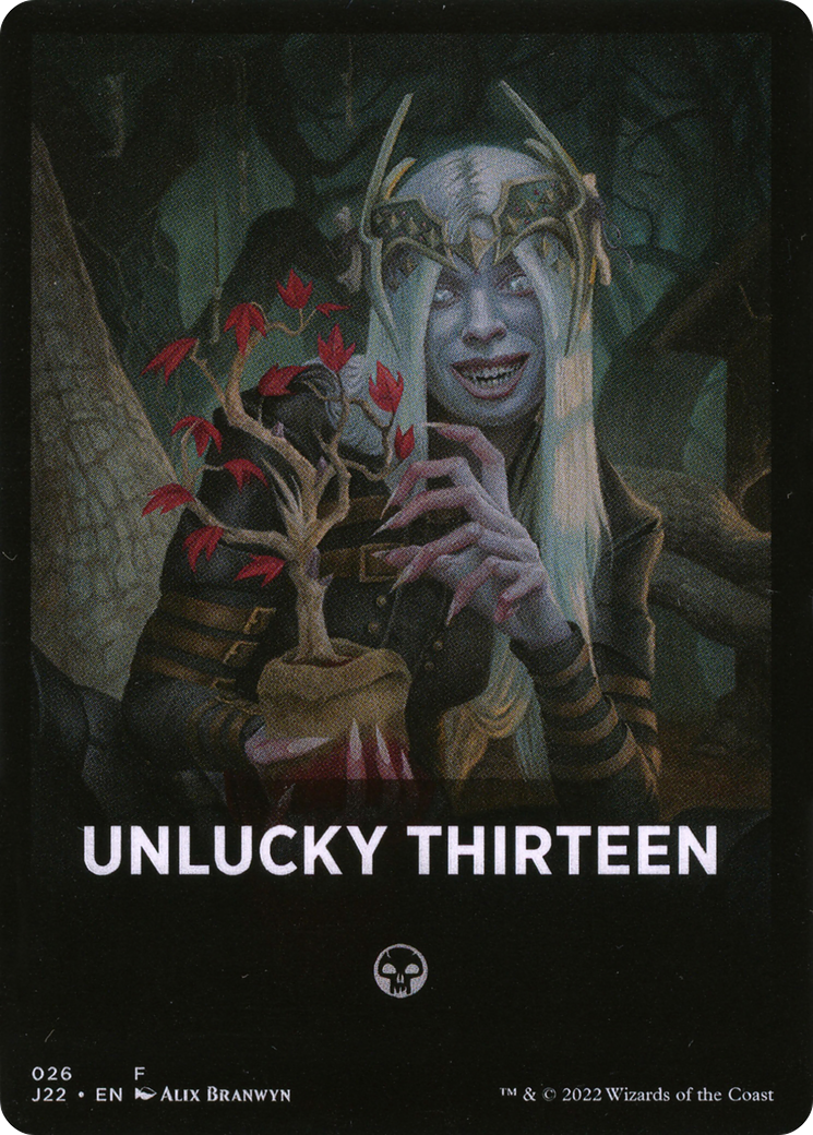 Unlucky Thirteen Theme Card [Jumpstart 2022 Front Cards] | The Time Vault CA