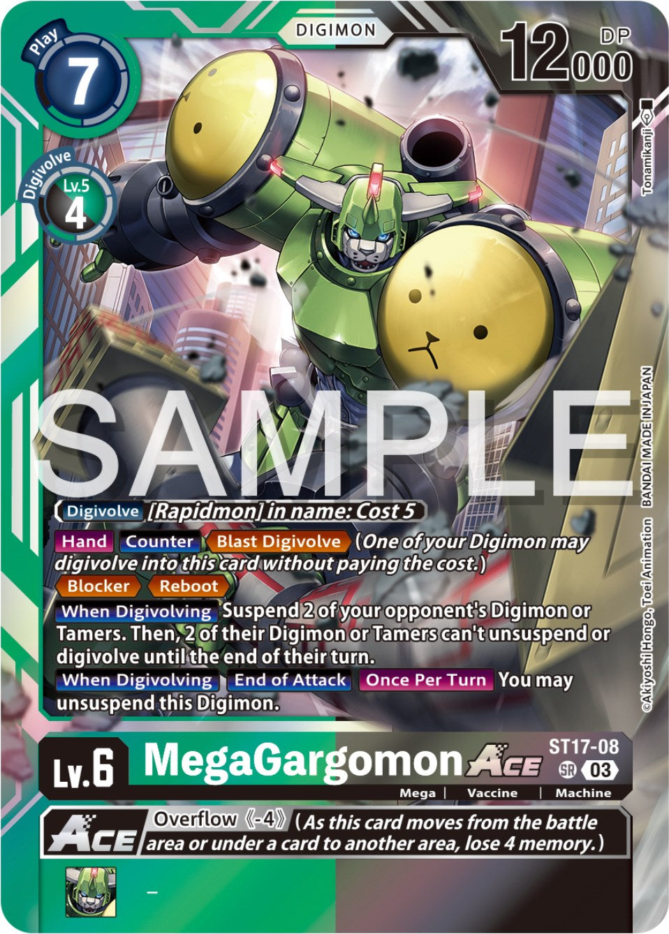 MegaGargomon Ace [ST17-08] [Starter Deck: Double Typhoon Advanced Deck Set] | The Time Vault CA