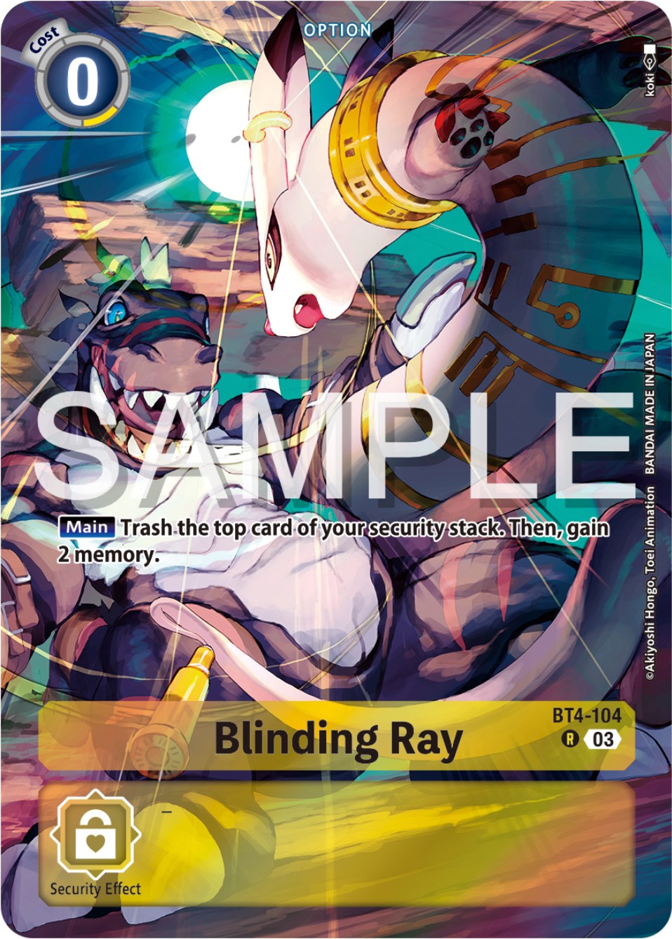 Blinding Ray [BT4-104] (Reprint) [Starter Deck: Double Typhoon Advanced Deck Set] | The Time Vault CA