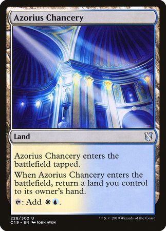 Azorius Chancery [Commander 2019] | The Time Vault CA