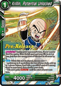 Krillin, Potential Unlocked (BT10-070) [Rise of the Unison Warrior Prerelease Promos] | The Time Vault CA