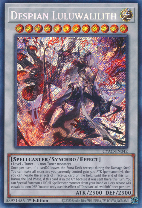 Despian Luluwalilith [CYAC-EN042] Secret Rare | The Time Vault CA