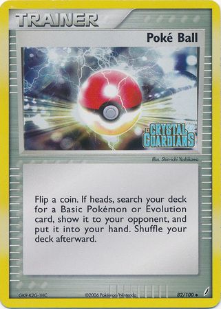 Poke Ball (82/100) (Stamped) [EX: Crystal Guardians] | The Time Vault CA