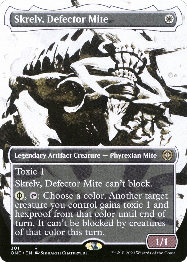 Skrelv, Defector Mite (Borderless Ichor) [Phyrexia: All Will Be One] | The Time Vault CA