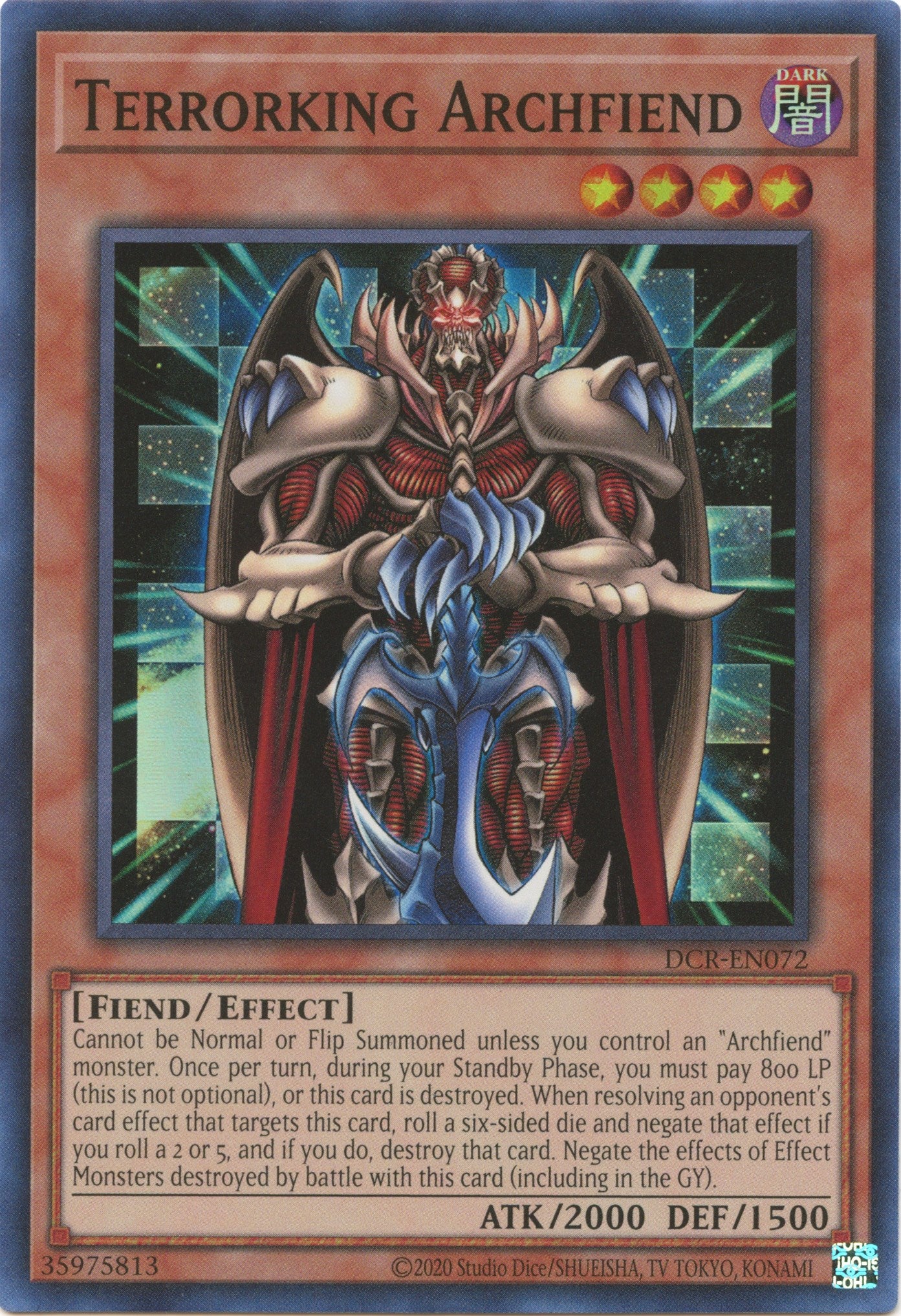 Terrorking Archfiend (25th Anniversary) [DCR-EN072] Super Rare | The Time Vault CA