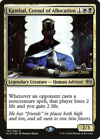 Kambal, Consul of Allocation [Kaladesh Promos] | The Time Vault CA