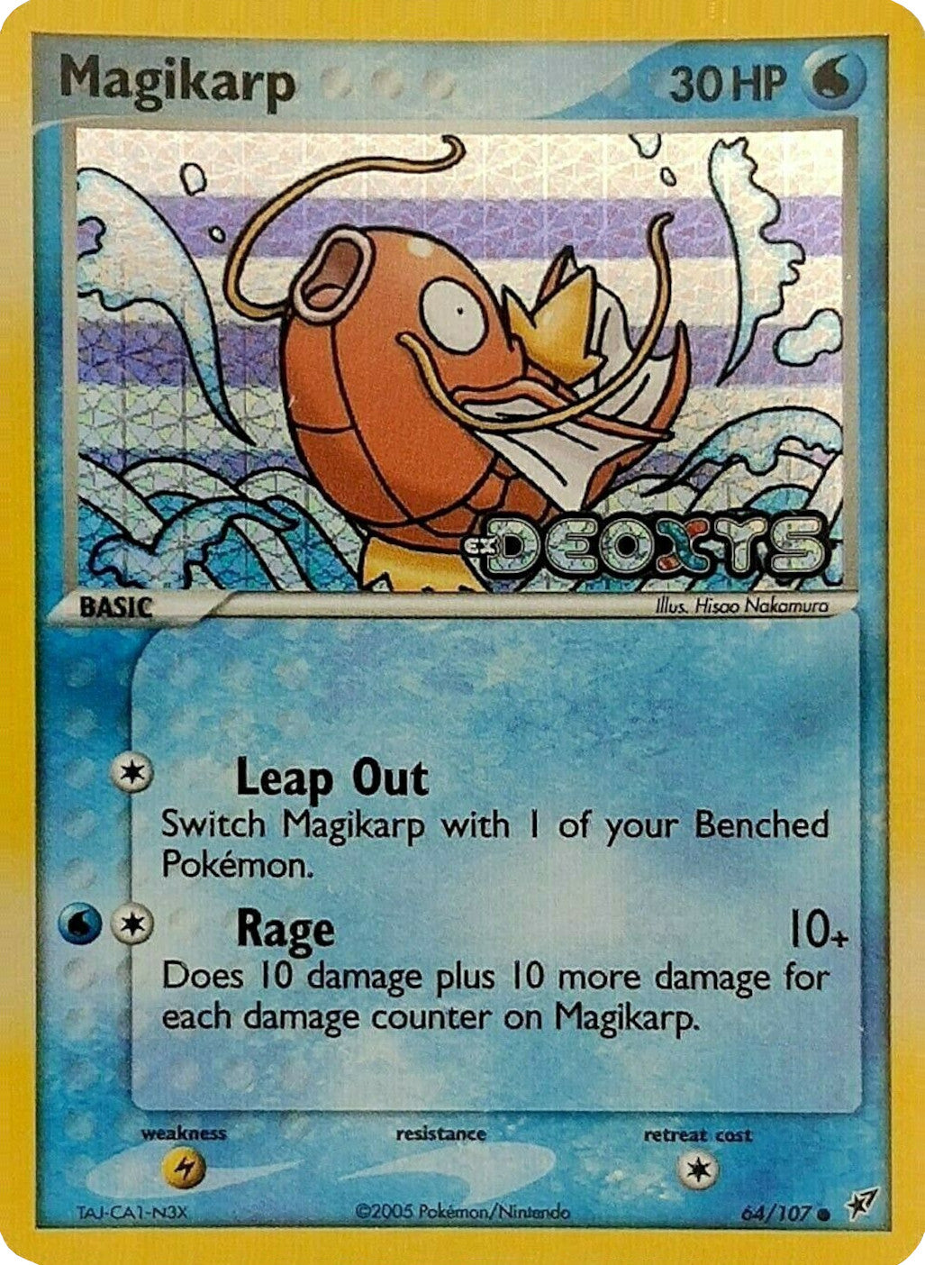 Magikarp (64/107) (Stamped) [EX: Deoxys] | The Time Vault CA