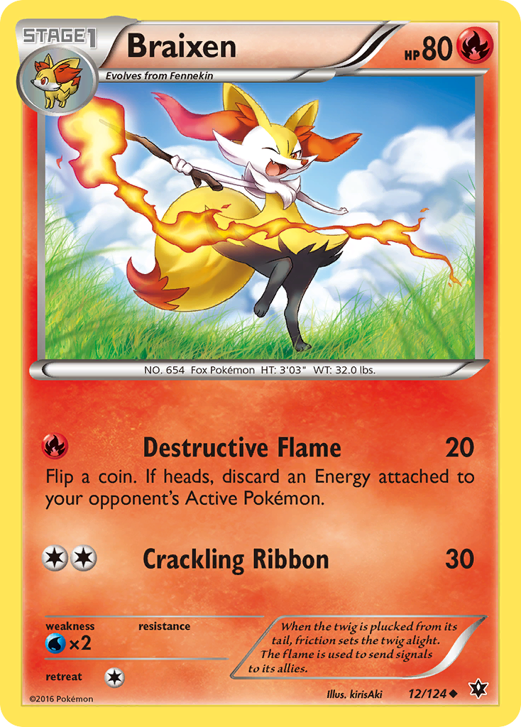 Braixen (12/124) [XY: Fates Collide] | The Time Vault CA