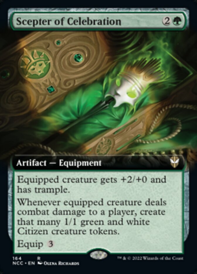 Scepter of Celebration (Extended Art) [Streets of New Capenna Commander] | The Time Vault CA