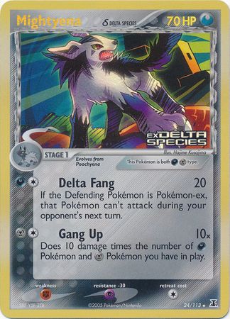 Mightyena (24/113) (Delta Species) (Stamped) [EX: Delta Species] | The Time Vault CA