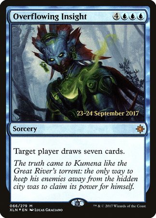 Overflowing Insight [Ixalan Promos] | The Time Vault CA