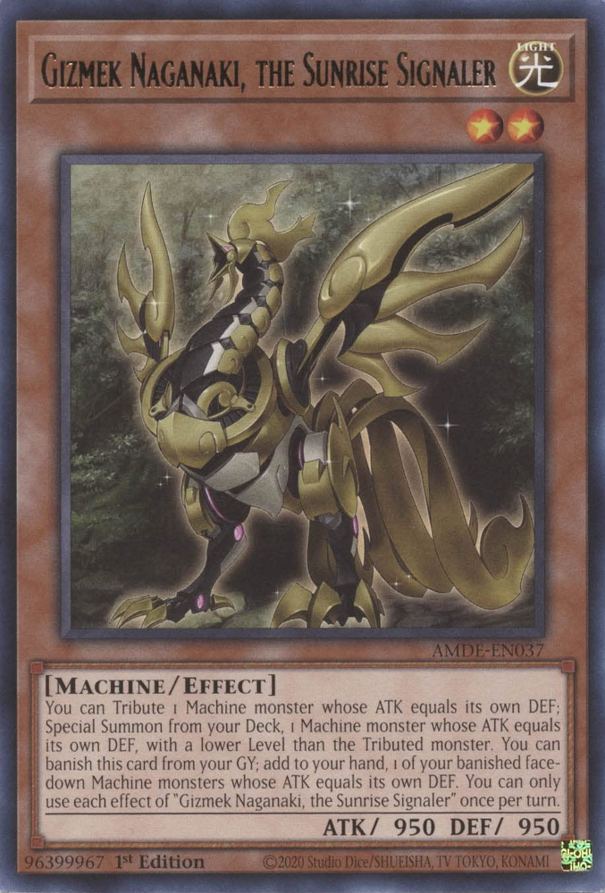 Gizmek Naganaki, the Sunrise Signaler [AMDE-EN037] Rare | The Time Vault CA