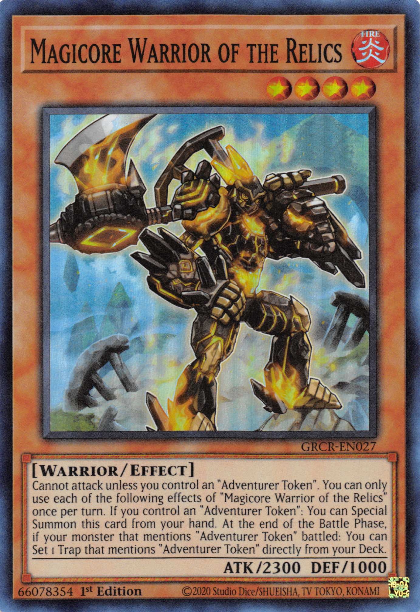 Magicore Warrior of the Relics [GRCR-EN027] Super Rare | The Time Vault CA