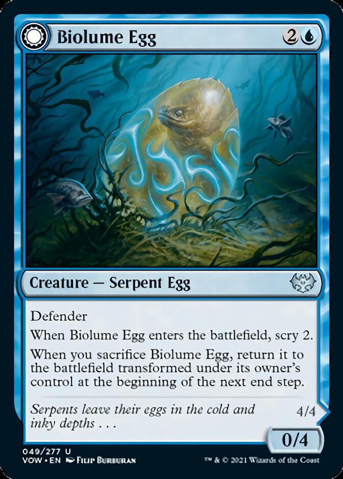 Biolume Egg // Biolume Serpent [Innistrad: Crimson Vow] | The Time Vault CA