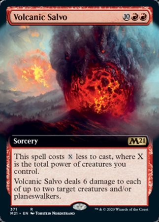 Volcanic Salvo (Extended Art) [Core Set 2021] | The Time Vault CA