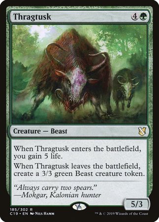 Thragtusk [Commander 2019] | The Time Vault CA