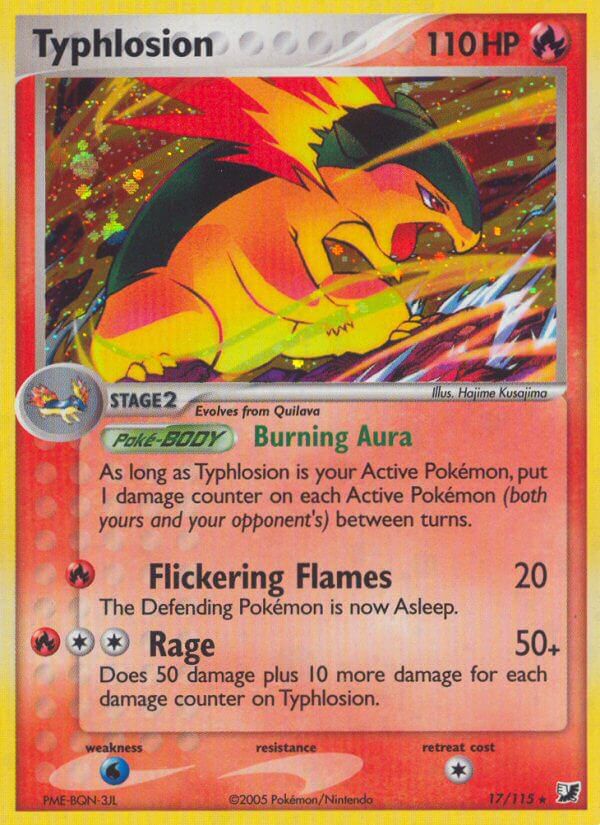 Typhlosion(17/115) (Theme Deck Exclusive) [EX: Unseen Forces] | The Time Vault CA