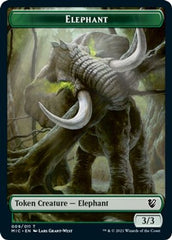 Elephant // Spirit Double-sided Token [Innistrad: Midnight Hunt Commander] | The Time Vault CA