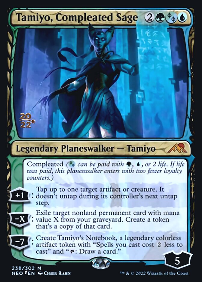 Tamiyo, Compleated Sage [Kamigawa: Neon Dynasty Prerelease Promos] | The Time Vault CA