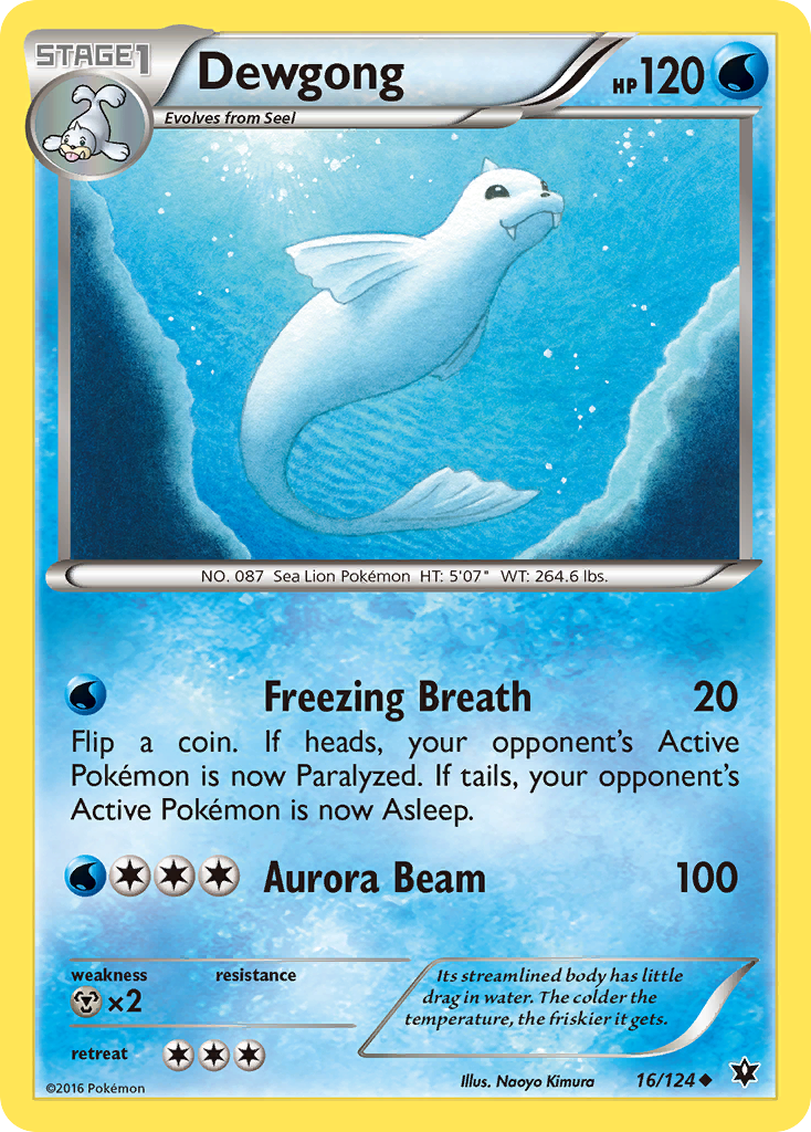 Dewgong (16/124) [XY: Fates Collide] | The Time Vault CA