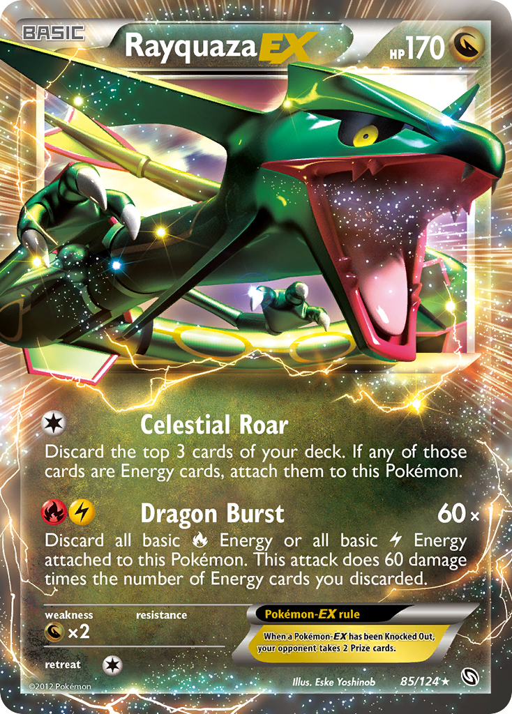 Rayquaza EX (85/124) [Black & White: Dragons Exalted] | The Time Vault CA