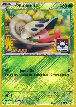 Shelmet (8/111) (League Promo 3rd Place) [XY: Furious Fists] | The Time Vault CA