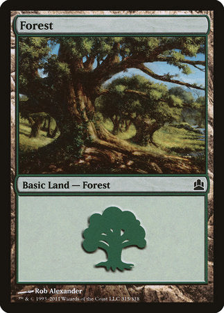 Forest (315) [Commander 2011] | The Time Vault CA