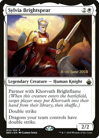 Sylvia Brightspear [Battlebond Promos] | The Time Vault CA