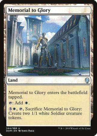 Memorial to Glory [Dominaria] | The Time Vault CA