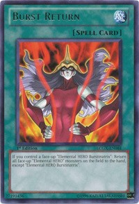 Burst Return [LCGX-EN084] Rare | The Time Vault CA