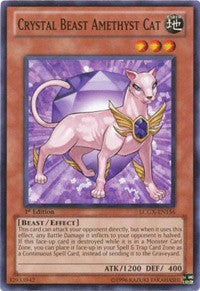 Crystal Beast Amethyst Cat [LCGX-EN156] Common | The Time Vault CA